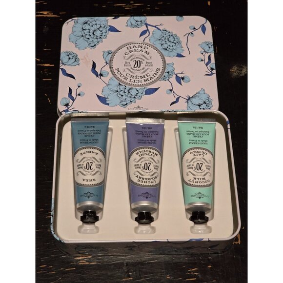La Chatelaine Hand Cream Gift Set of 3 With Shea Butter Shea Coconut Milk Lychee - Picture 1 of 4